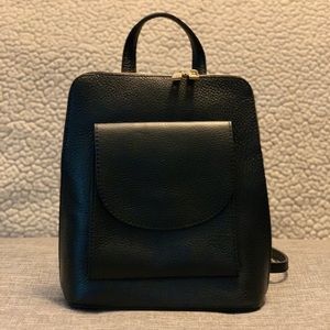 Brand new leather backpack